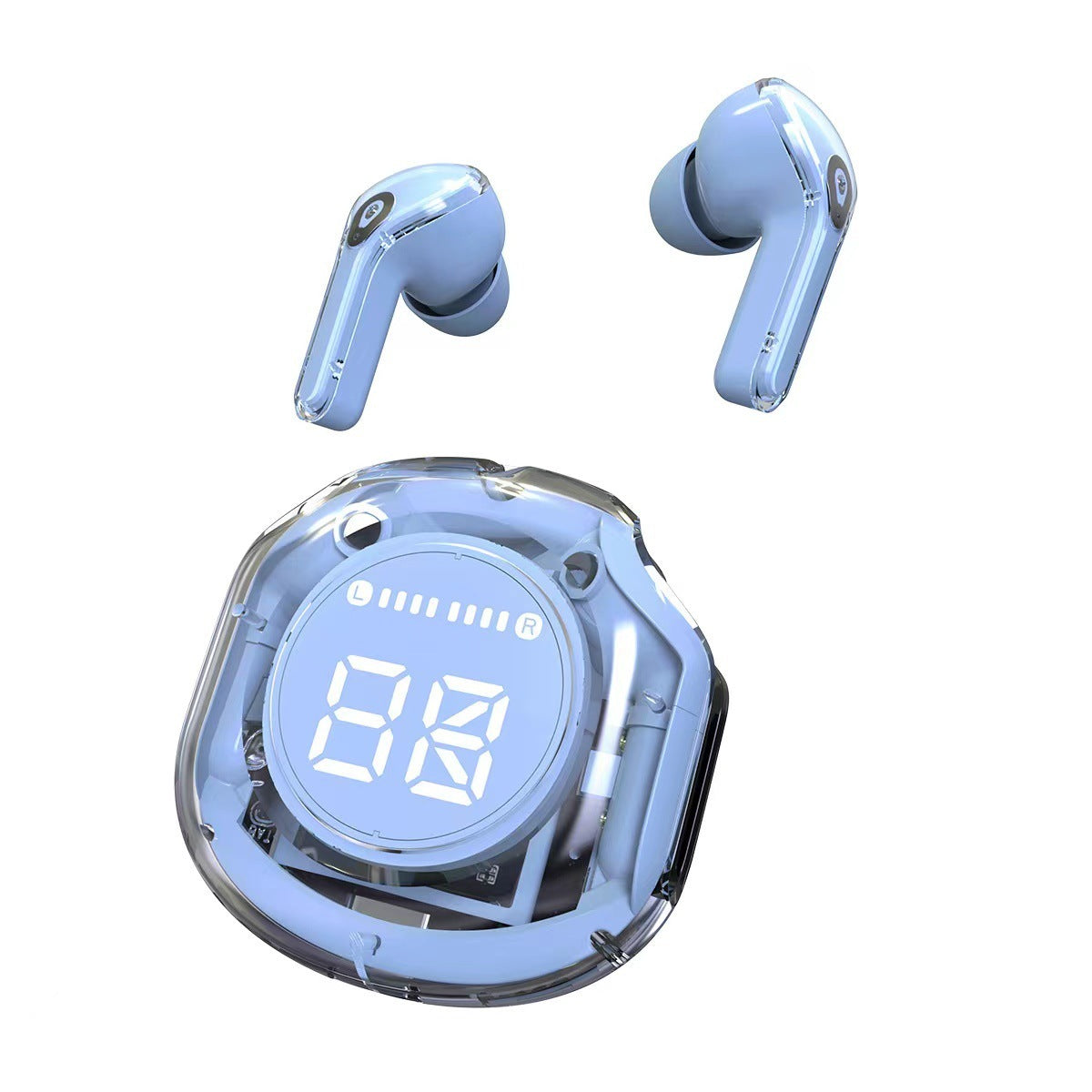 Casque Bluetooth sans fil avec batterie ultra longue durée et grand écran numérique - Topdecheztop.fr