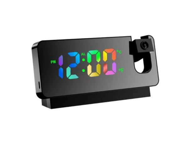 Nouveau réveil à projection 3D avec affichage miroir LED - Topdecheztop.fr