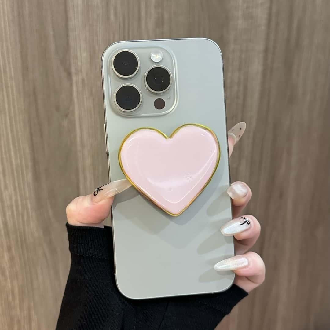 Support  de téléphone en forme de cœur