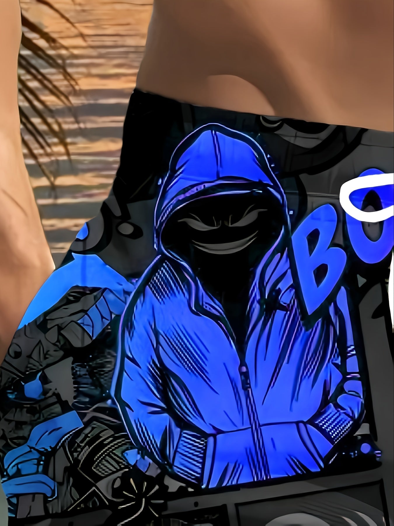 Short de plage imprimé pour homme, style hip-hop, imprimé 3D