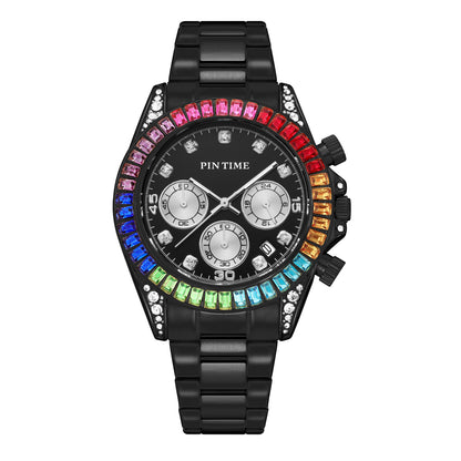 Montre  en acier de mode pour hommes et femmes