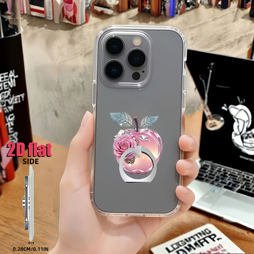 1 anneau de support en acrylique 2D, rotation libre à 360°, joli support - Topdecheztop.fr