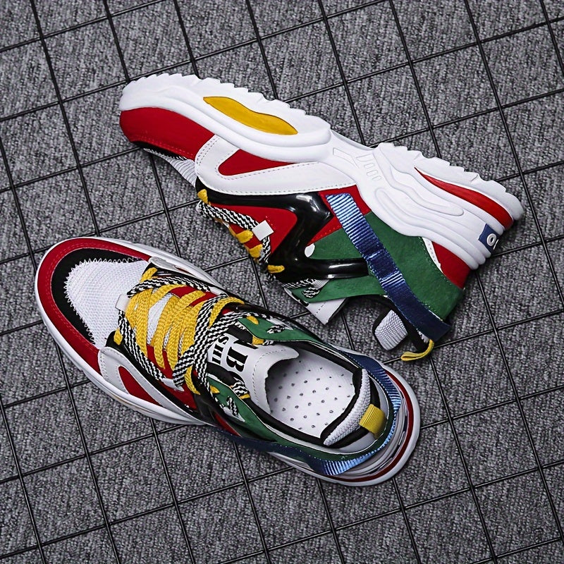 Baskets montantes tendance pour hommes - Chaussures décontractées polyvalentes