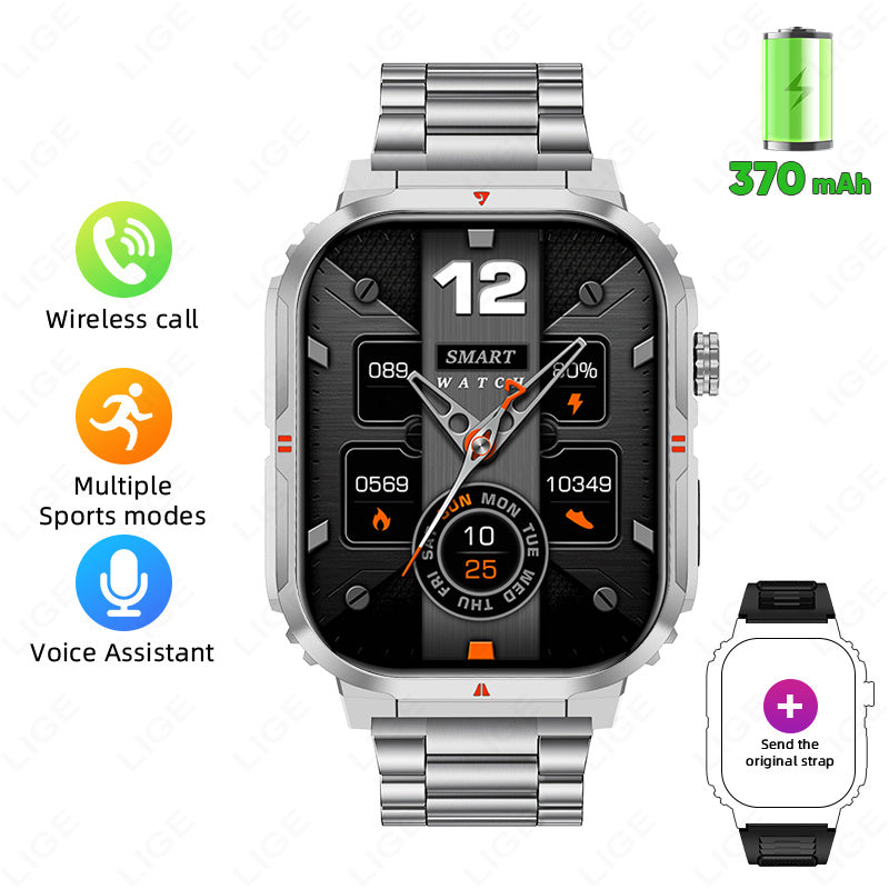 Montre connectée LIGE, montre pour homme, femme