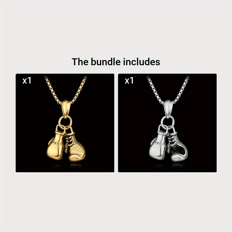 Collier avec pendentif en forme de gants de boxe - Topdecheztop.fr