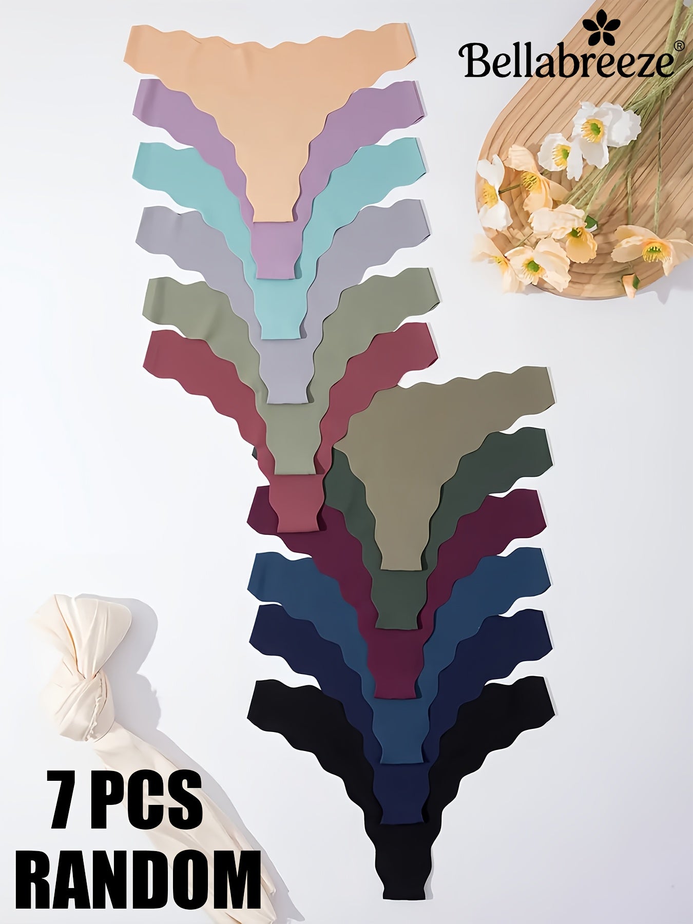 Lot aléatoire de 7 strings sans coutures pour femmes