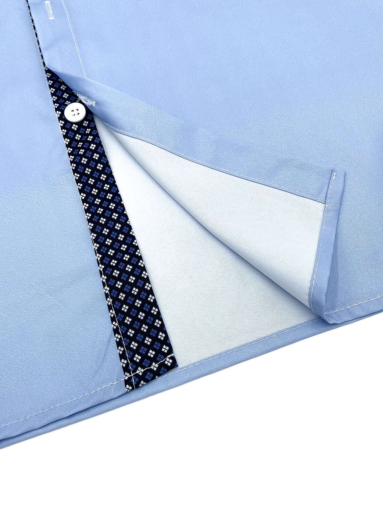 Chemise décontractée à manches longues pour homme, imprimée de rayures en maille - Boutonnée, en polyester, idéale pour les fêtes et les vacances