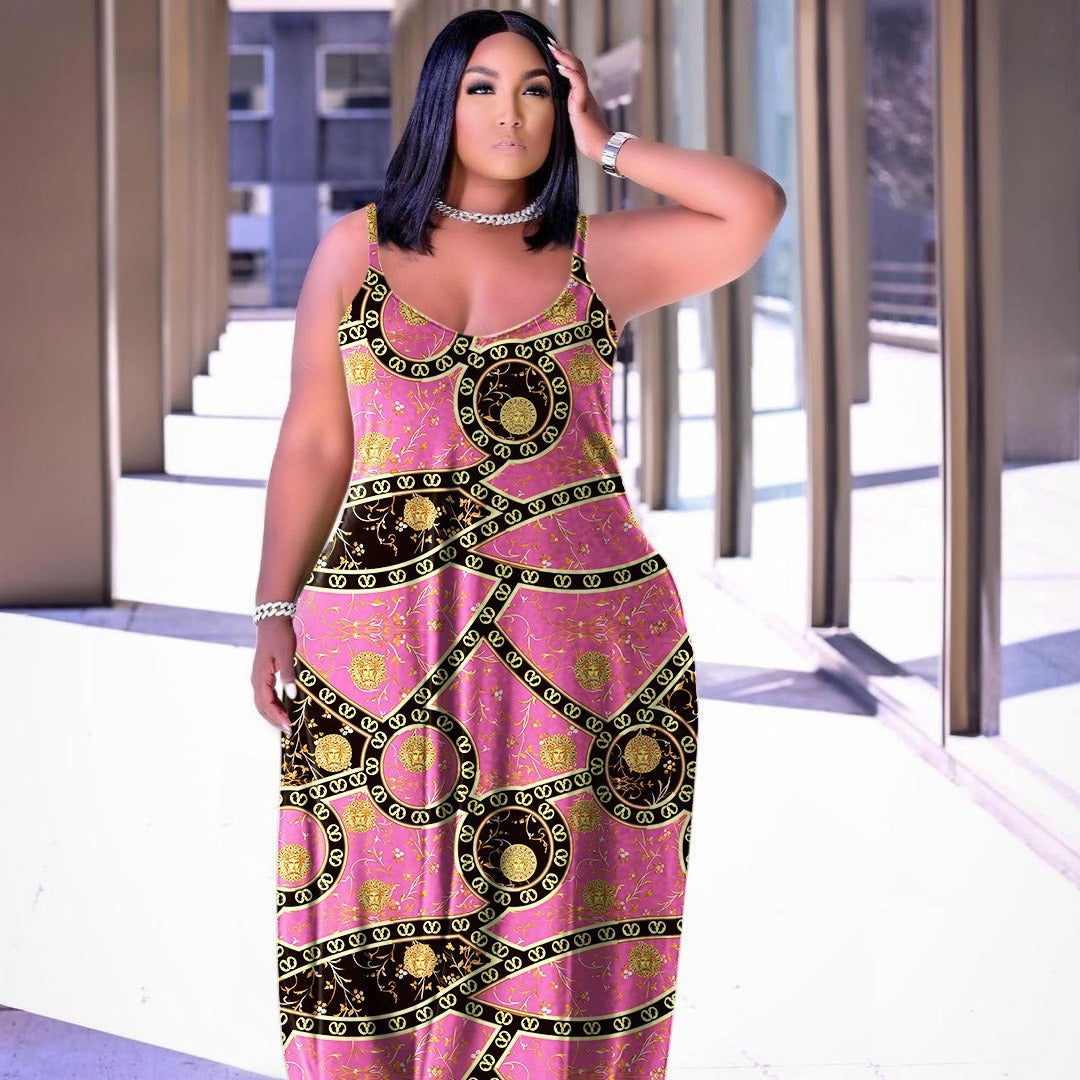 Robe d'été légère à fines bretelles et imprimé floral