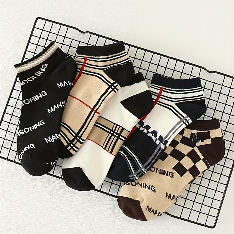 Lot de 10 paires des chaussettes imprimé tendance