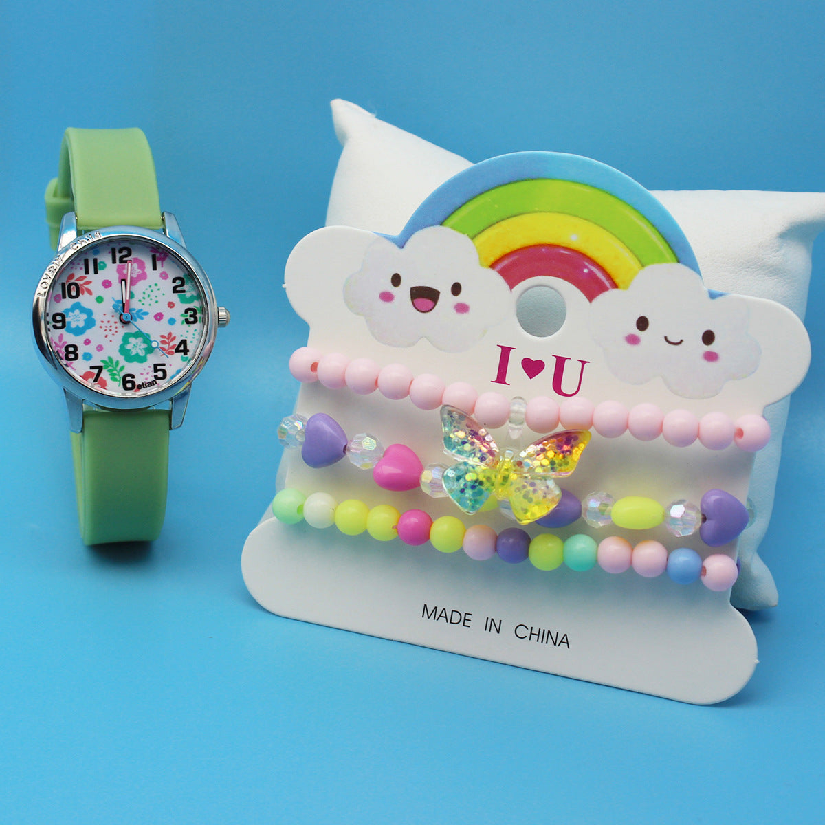 Ensemble de montre de dessin animé mignon pour enfants 4