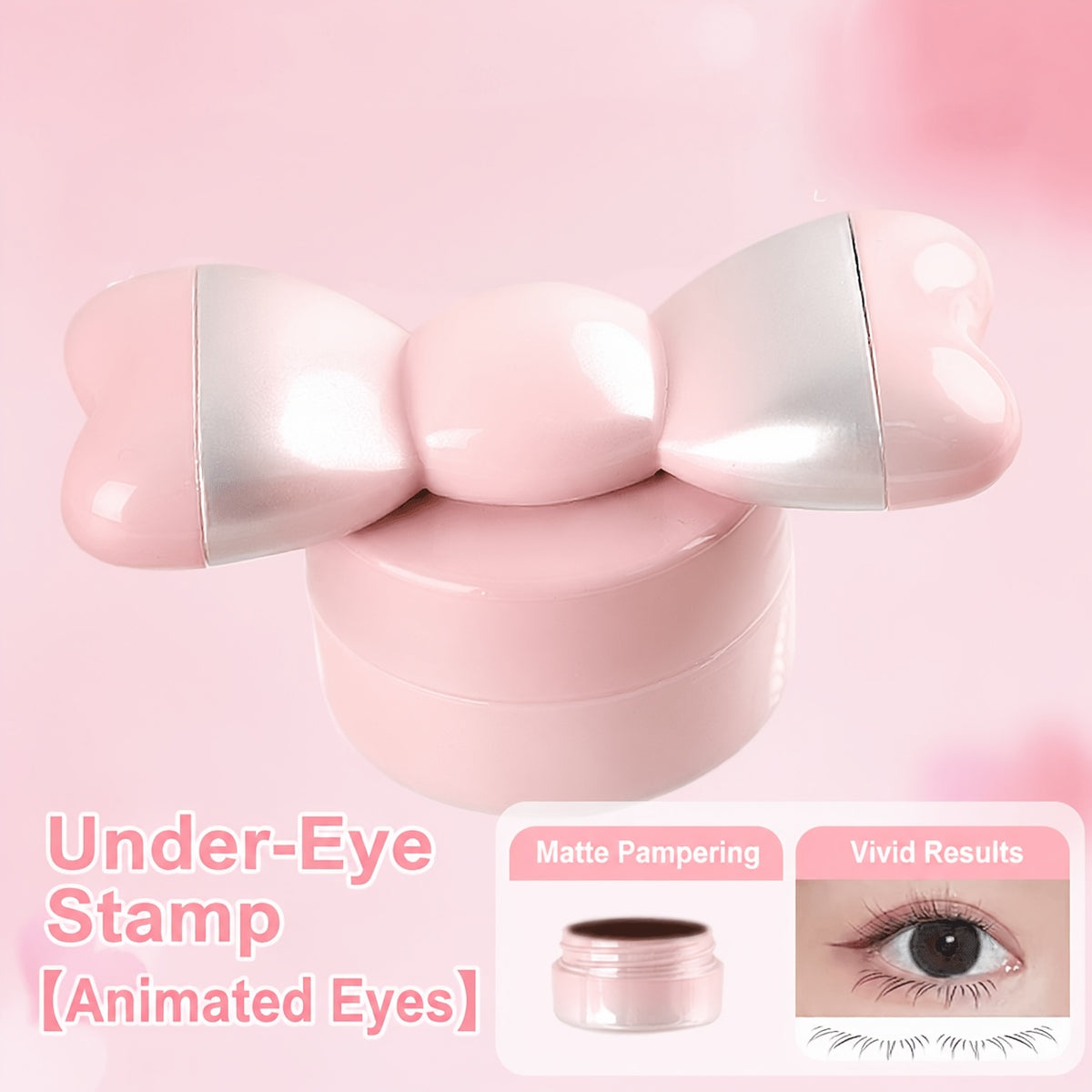 Tampon Double Cône pour Cils Inférieurs Papillon - Noir | Marron, Contouring Précis et Durable, Waterproof et Résistant à la Transpiration. Stylo Tampon Double Cône pour Eyeliner, Aspect Dégradé H-Bow, Film à Séchage Rapide, Effet de Cosmétique Longue Durée