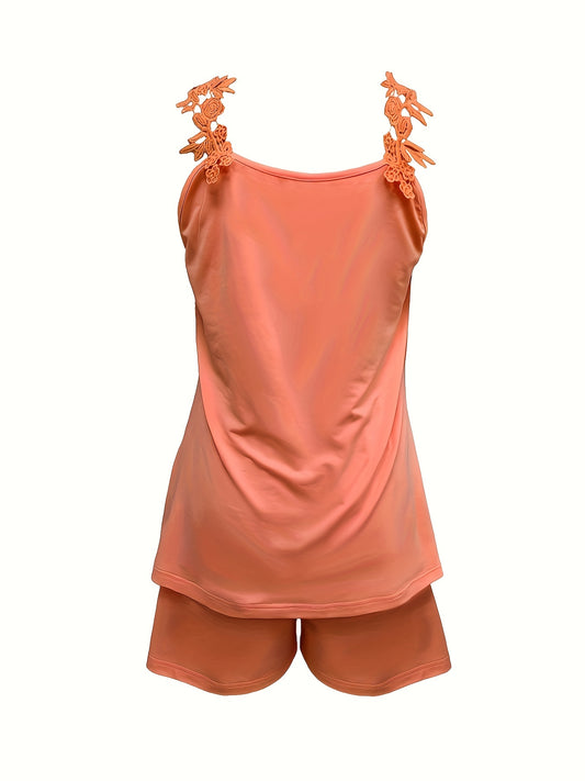 Tenue d'été élégante et décontractée avec short sans manches pour femme - Topdecheztop.fr