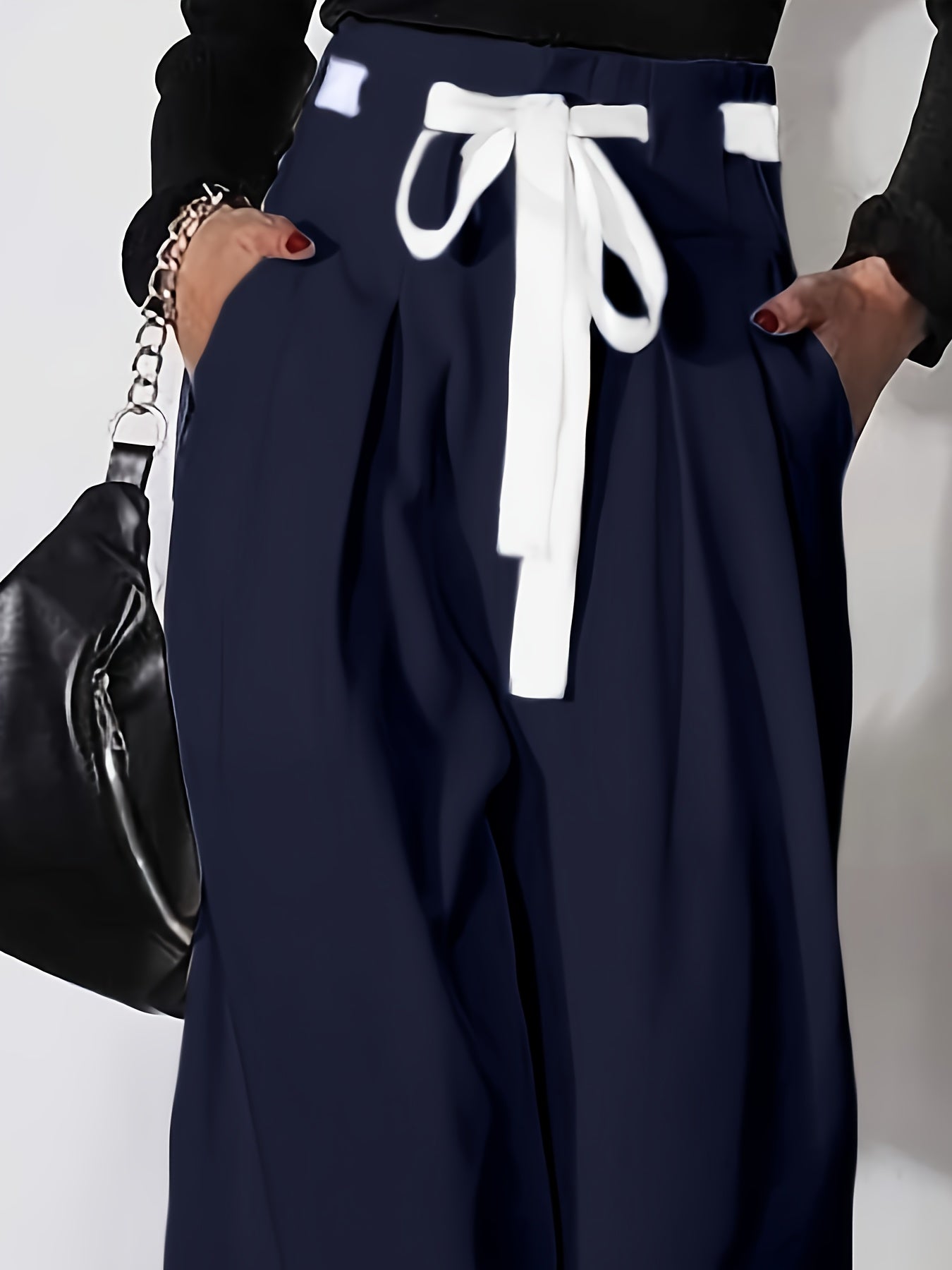 Pantalon large élégant et tendance