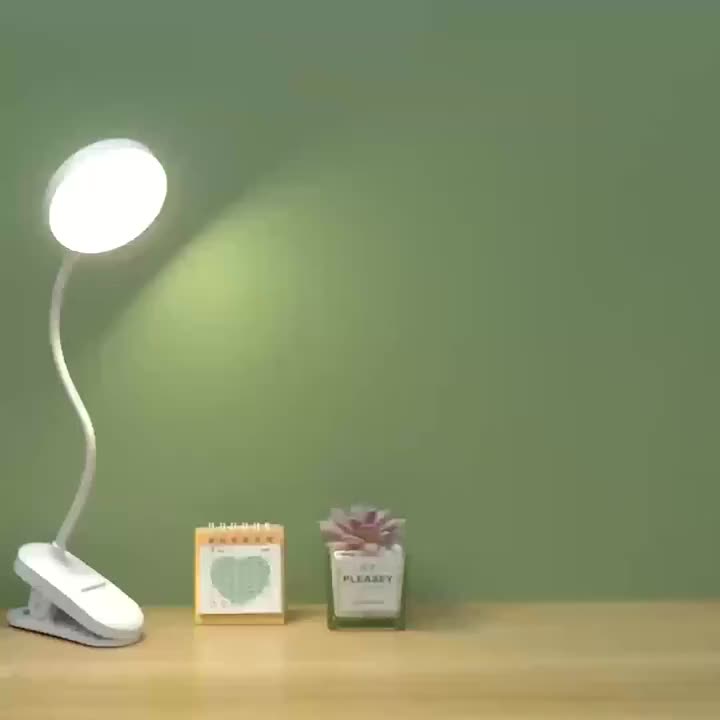Lampe de bureau LED (1 pièce), lampe de lecture à pince tactile