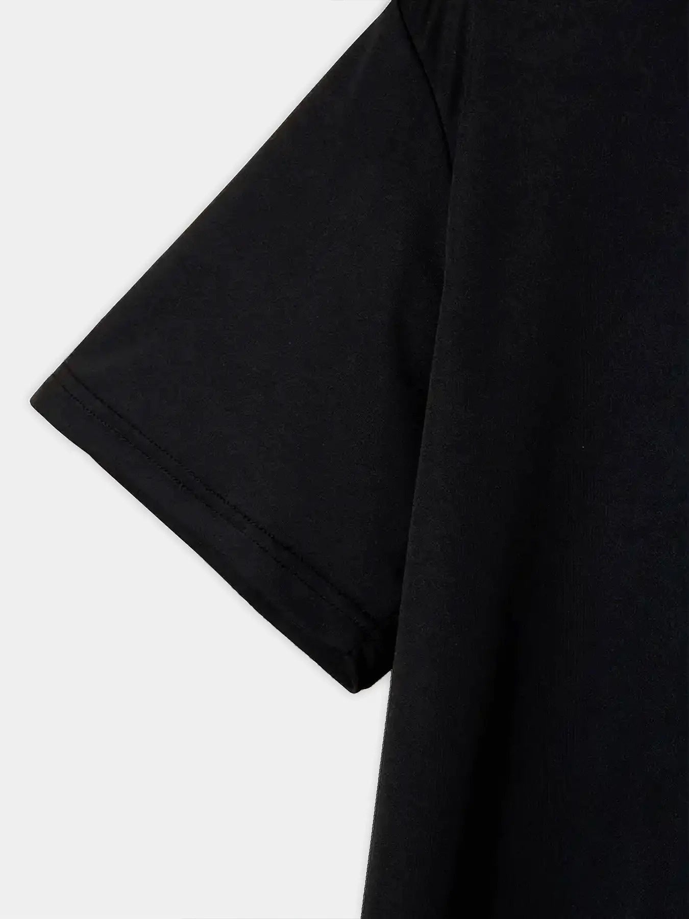 T-shirt homme à motif lion noir - Imprimé numérique