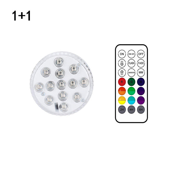 Lampe submersible à 13 LED pour piscine, jardin, fontaine, salle de bain