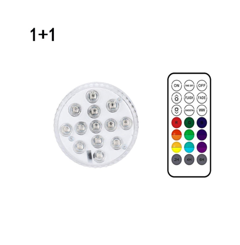 Lampe submersible à 13 LED pour piscine, jardin, fontaine, salle de bain