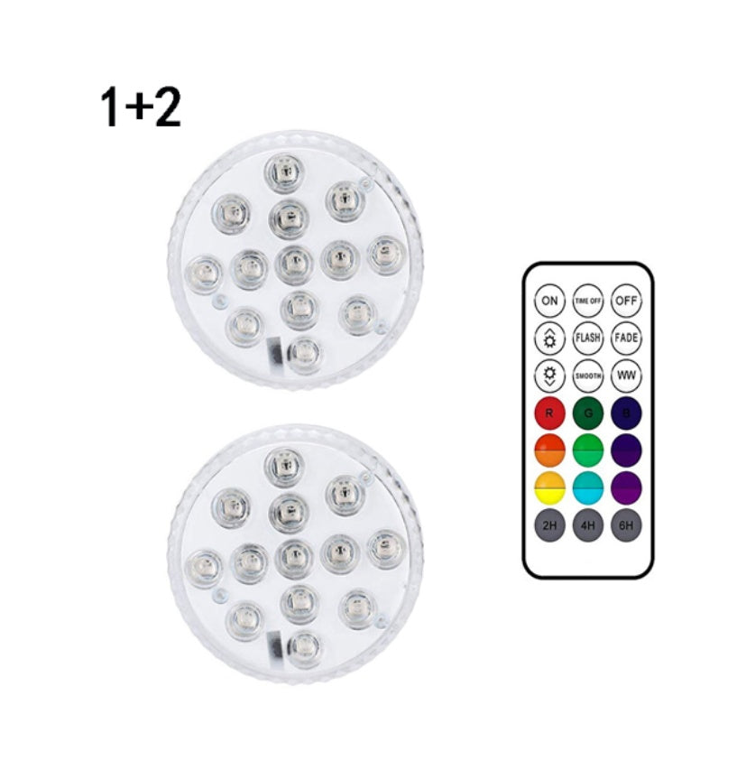 Lampe submersible à 13 LED pour piscine, jardin, fontaine, salle de bain