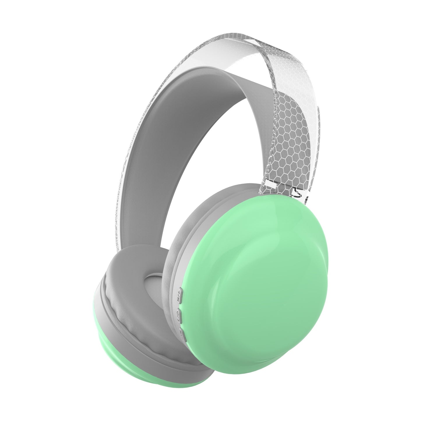 Casque sans fil léger 5.3 + EDR, casque circum-aural sans fil avec micro et lumières