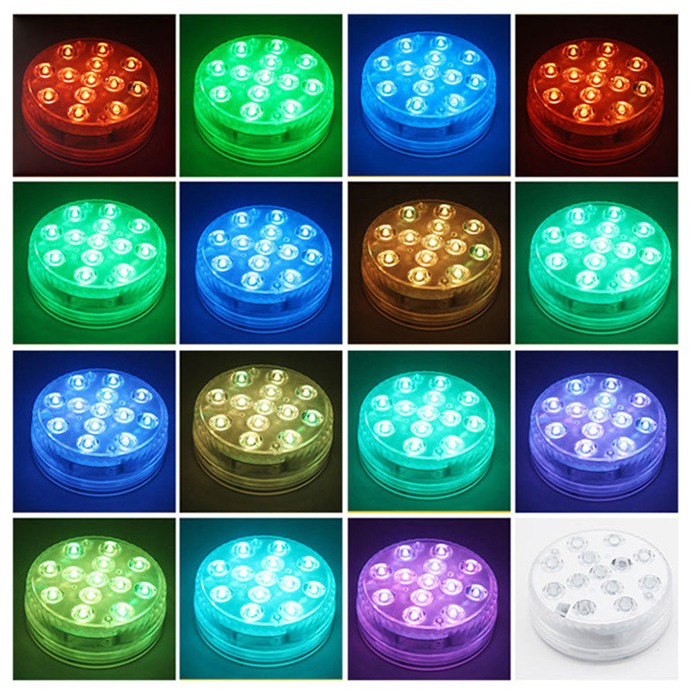 Lampe submersible à 13 LED pour piscine, jardin, fontaine, salle de bain