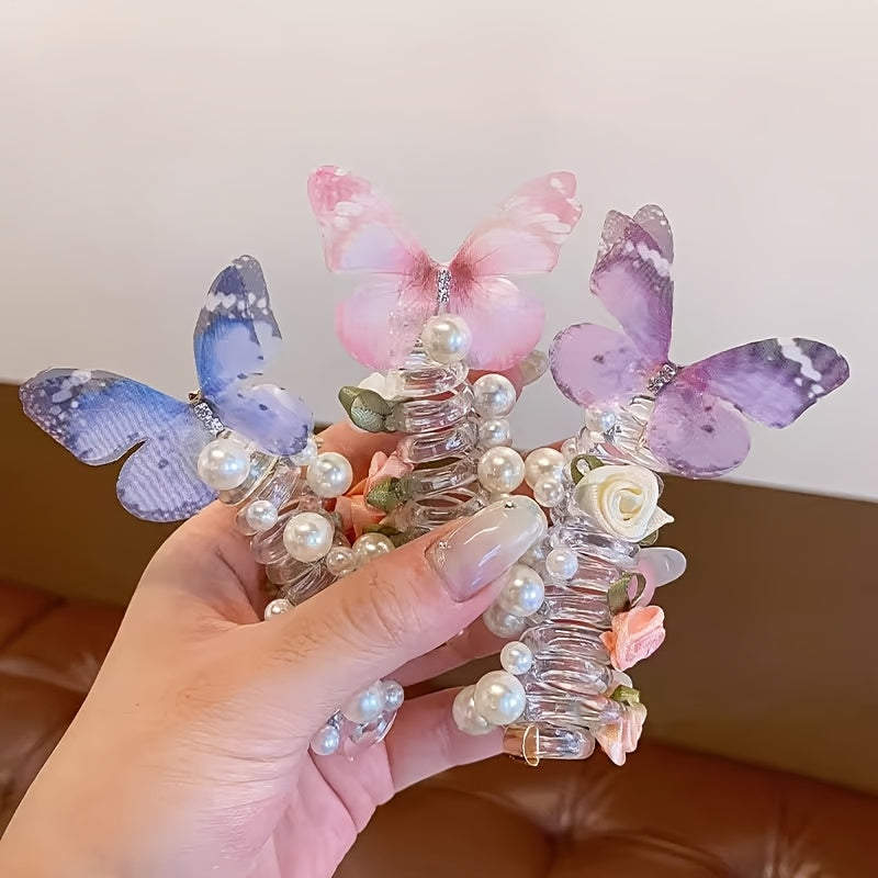 Lot de 2 bandeaux papillon en maille AYLHFO pour filles