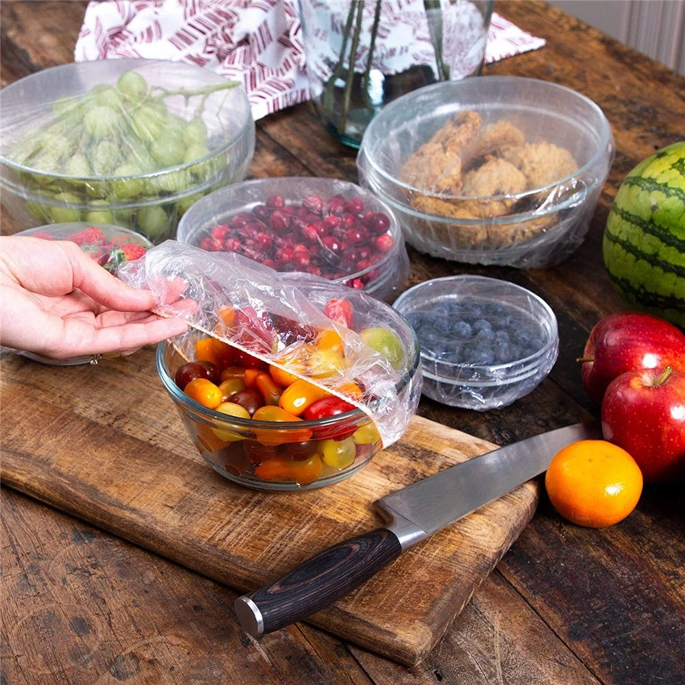 Lot de 100 housses alimentaires jetables, housses de conservation - Topdecheztop.fr