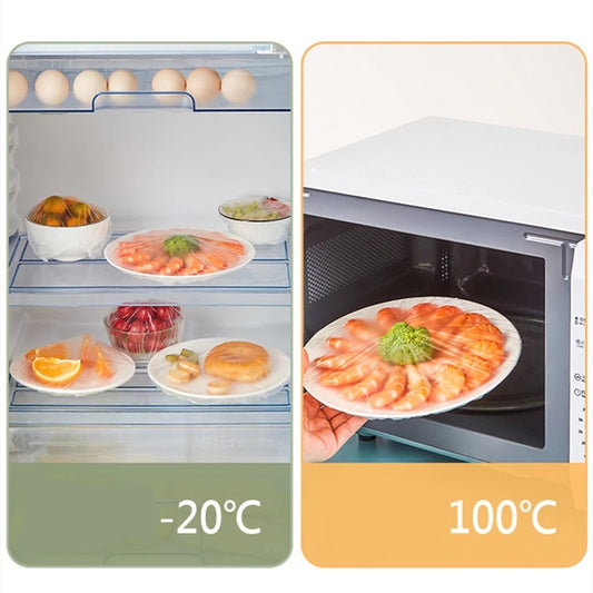 Lot de 100 housses alimentaires jetables, housses de conservation - Topdecheztop.fr