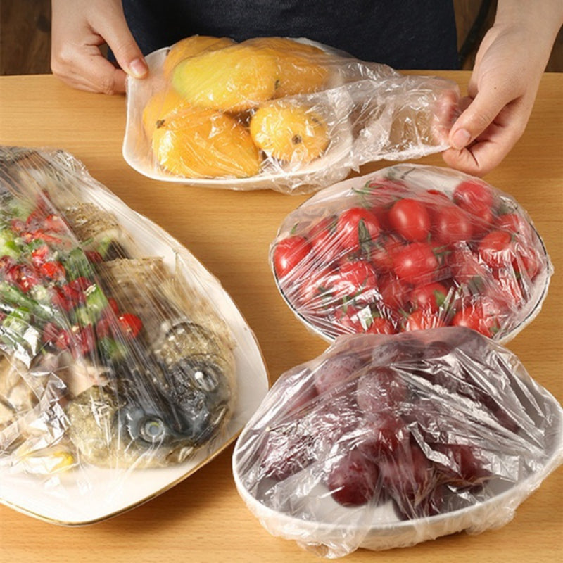 Lot de 100 housses alimentaires jetables, housses de conservation - Topdecheztop.fr
