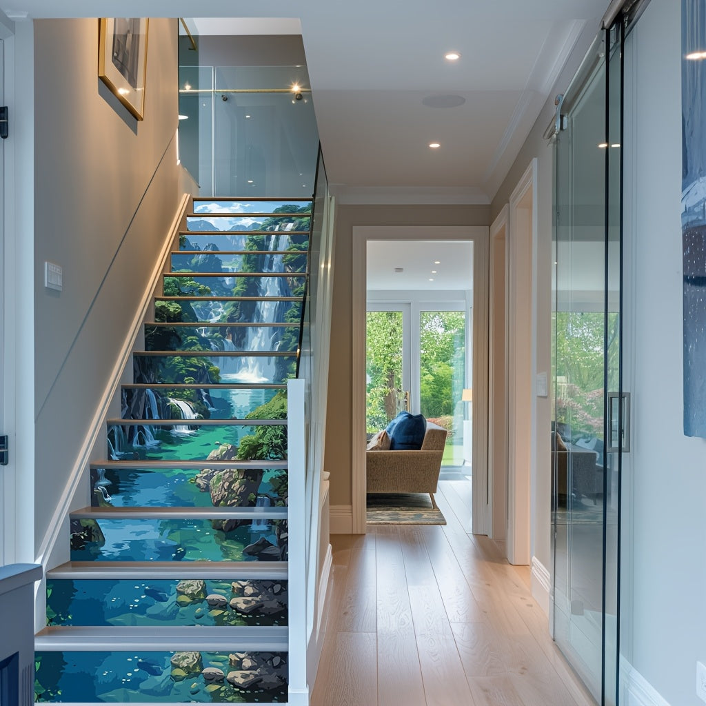 Autocollants pour contremarches d'escalier en vinyle - Autocollants