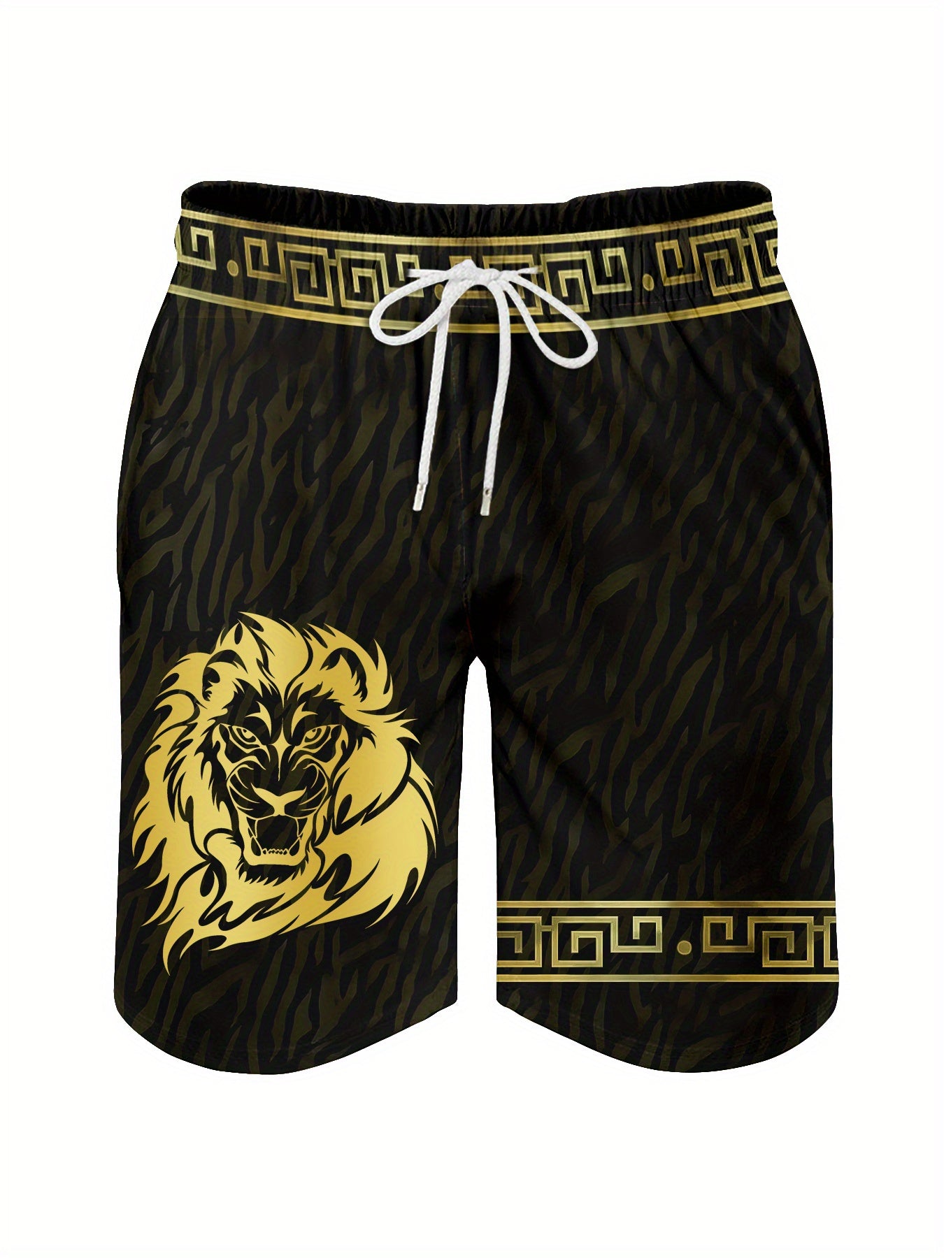 Short à motif lion pour homme