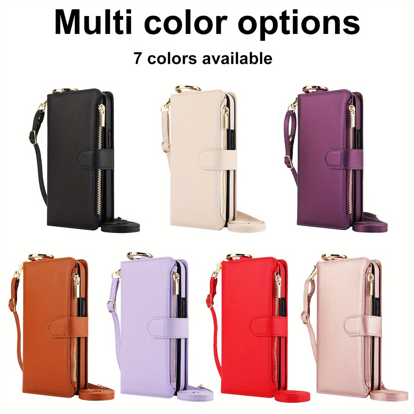 Étui portefeuille bandoulière pour Samsung Galaxy