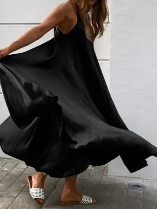 Robe longue élégante grande taille pour femme