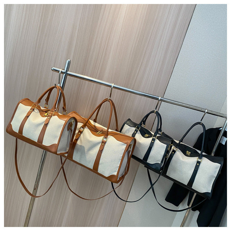 Sac fourre-tout portable grande capacité pour femme, idéal pour les voyages