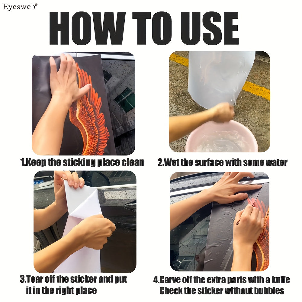 Ensemble de 2 autocollants serpent rouge et noir