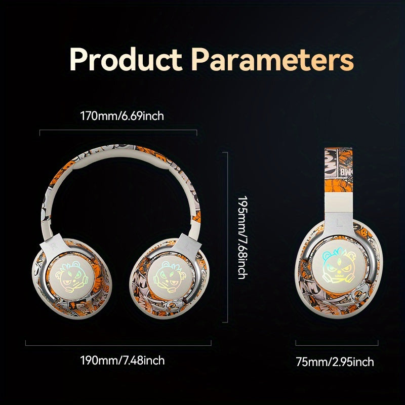 Casque audio circum-aural style graffiti