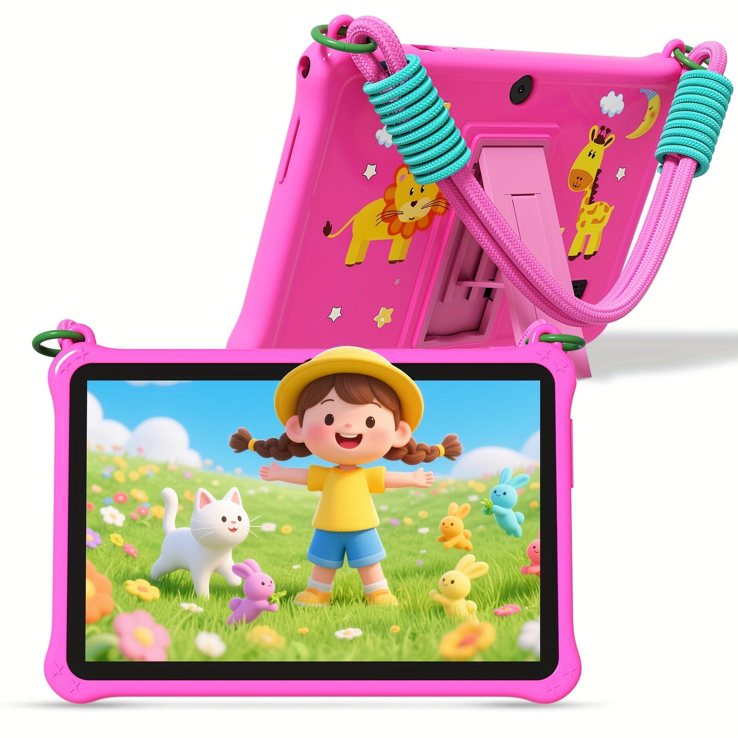 Tablette Android 13 pour enfants, 7 pouces, avec étui de protection