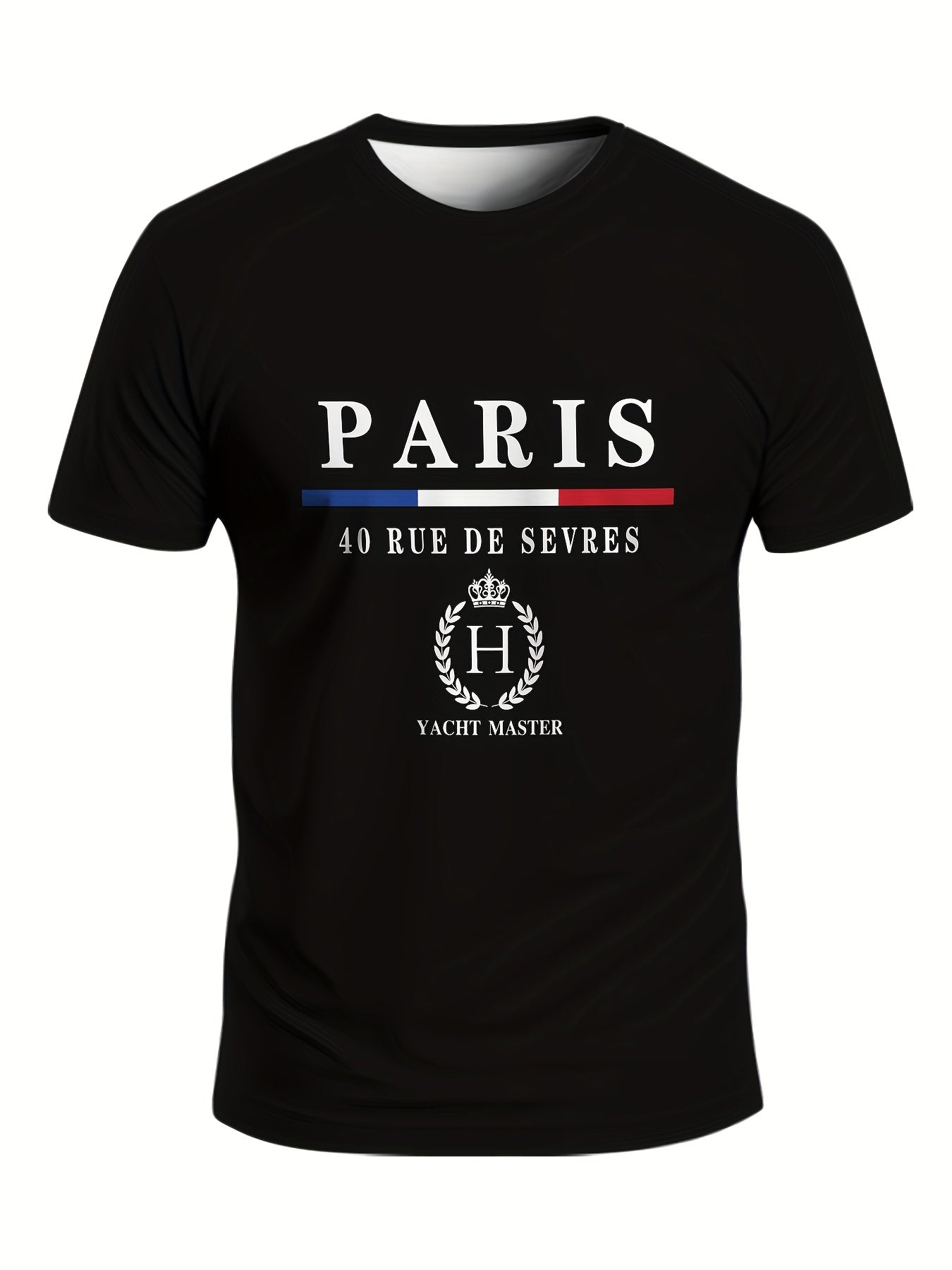 T-shirt à col rond et manches courtes