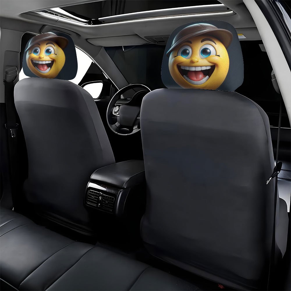 Lot de 2 housses d'appuie-tête de voiture à motif détective joyeux