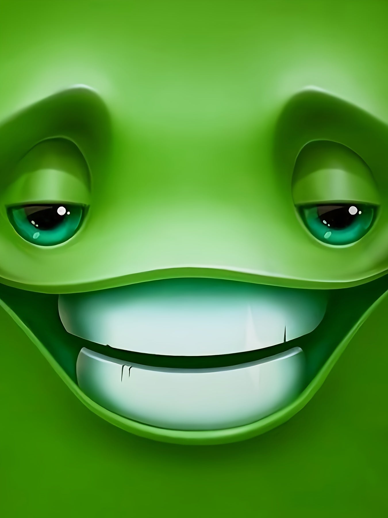 T-shirt unisexe à imprimé dessin animé, col rond vert, manches courtes