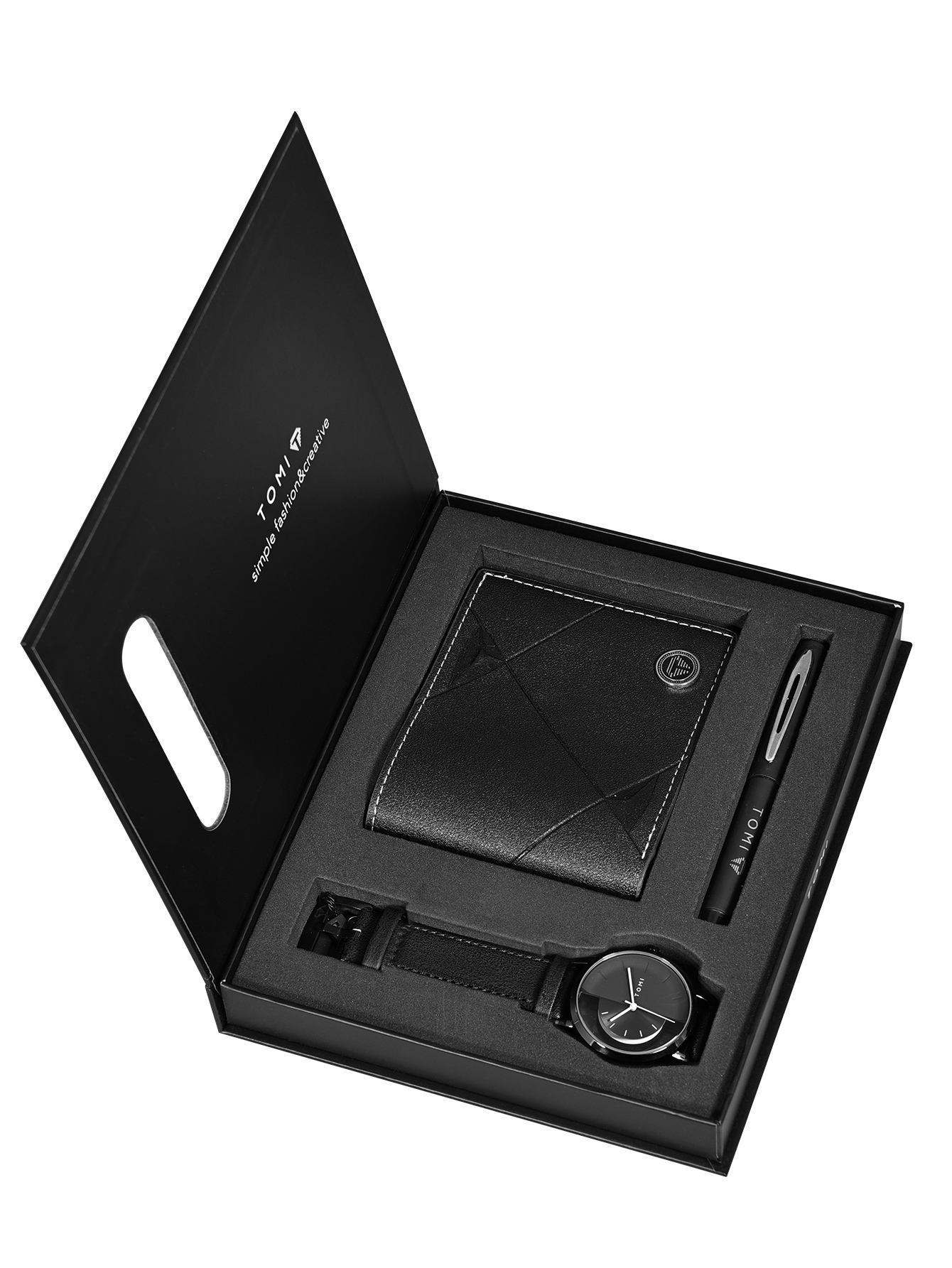 Montre à quartz pour homme, coffret cadeau affaires.