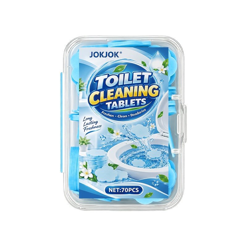 70 pastilles de nettoyage pour toilettes, pastilles dissolubles pour l'entretien de la cuvette des toilettes, fraîcheur de salle de bain, entretien quotidien des toilettes