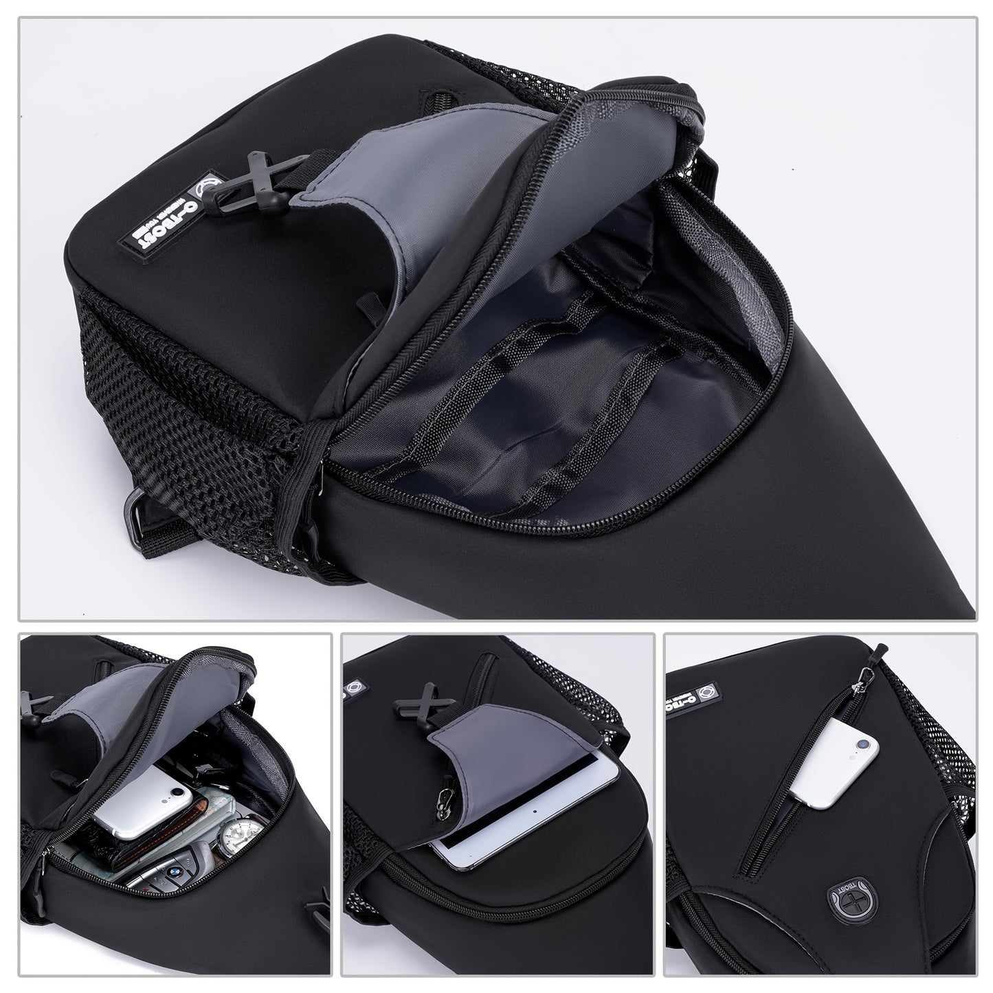 Sac à dos et pochette de téléphone élégants