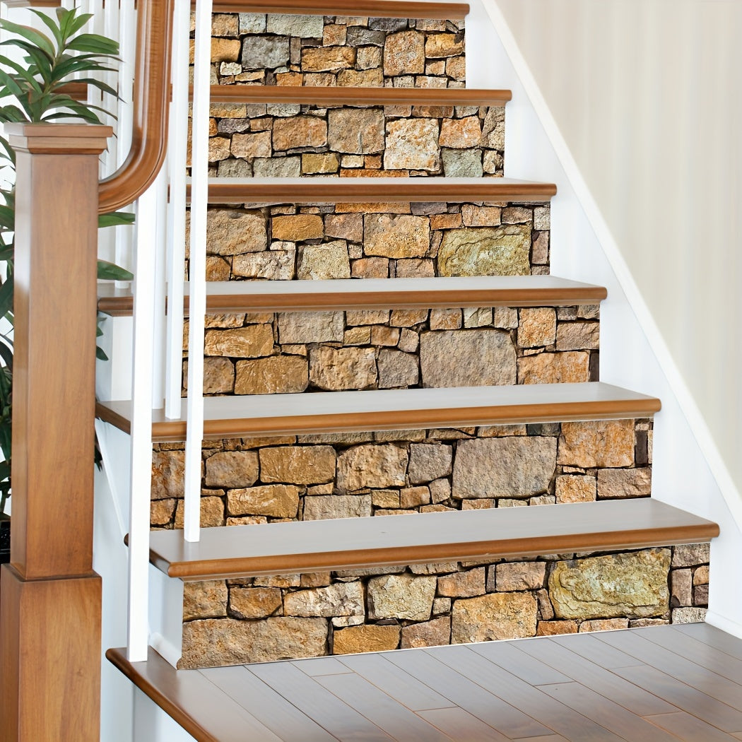 Autocollants pour escaliers, 13 bandes, en vinyle, 100 x 17,98 cm