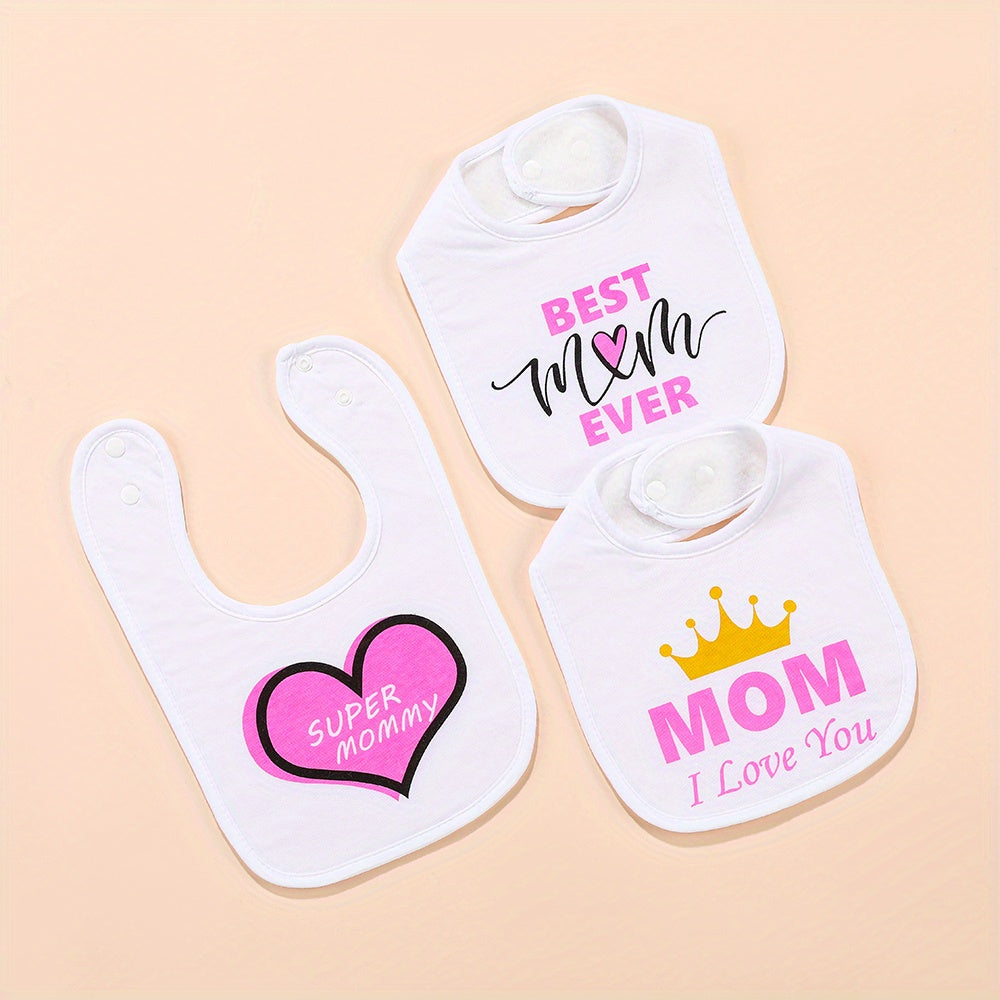 3pcs Baby Bibs: Keep Your Little One Clean & Stylish During Teething! - Topdecheztop.fr