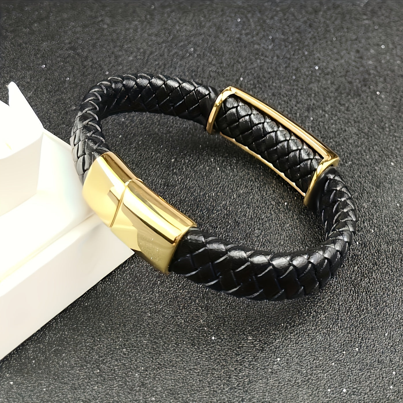 Bracelet tendance en acier inoxydable pour homme, 1 pièce