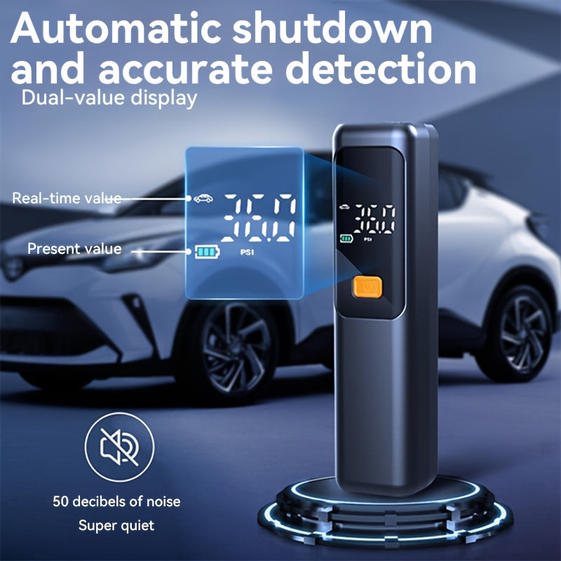 Gonfleur portable, compresseur d'air, pompe à pneus 150 PSI avec écran LCD