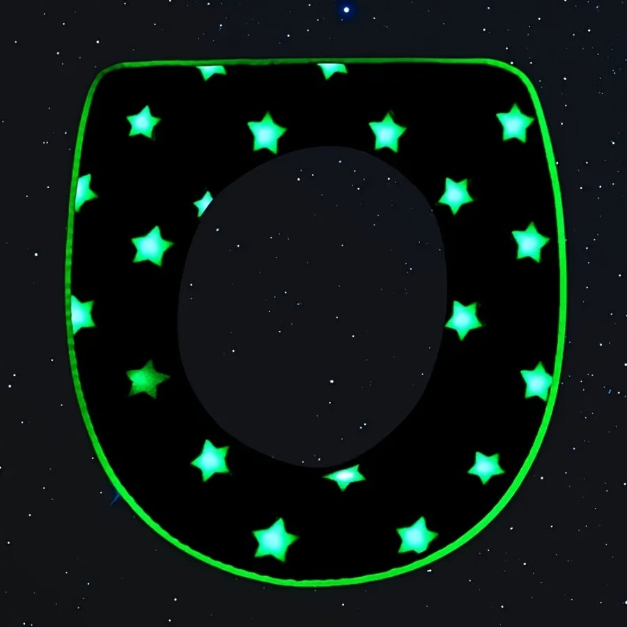 Coussin de siège de toilette phosphorescent avec fermeture éclair