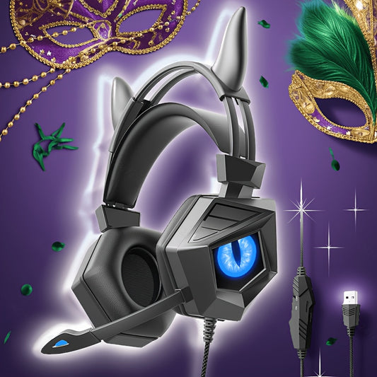Casque filaire avec serre-tête et oreilles de chat magiques détachables