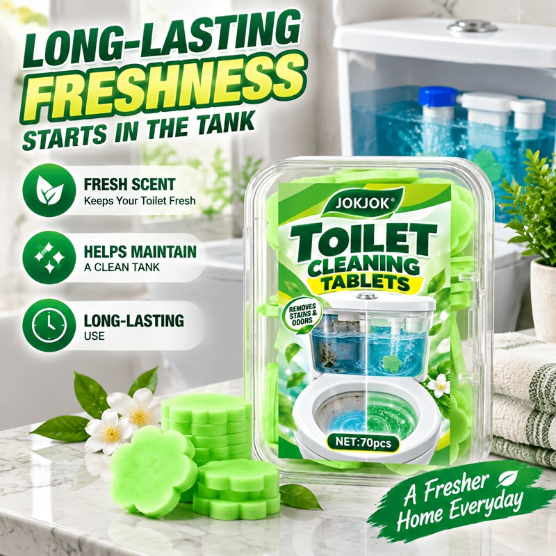 Pastilles Nettoyantes pour Toilettes, Feuilles de Nettoyage Dissolubles pour Salles de Bains, Utilisation Facile et Entretien Quotidien