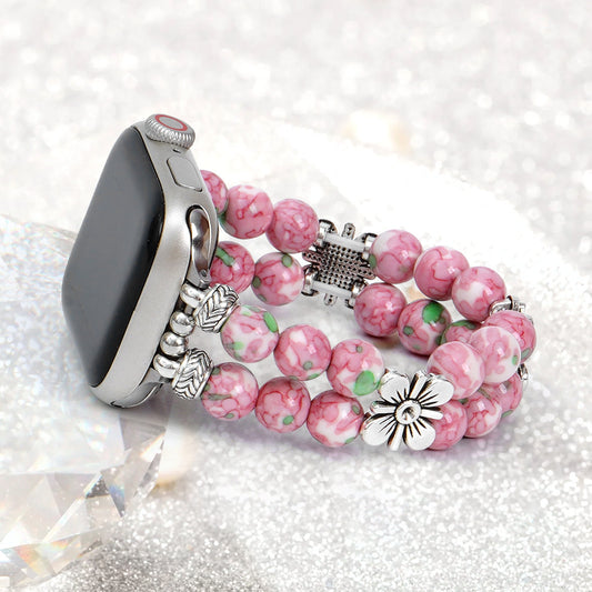 Bracelet de montre à perles